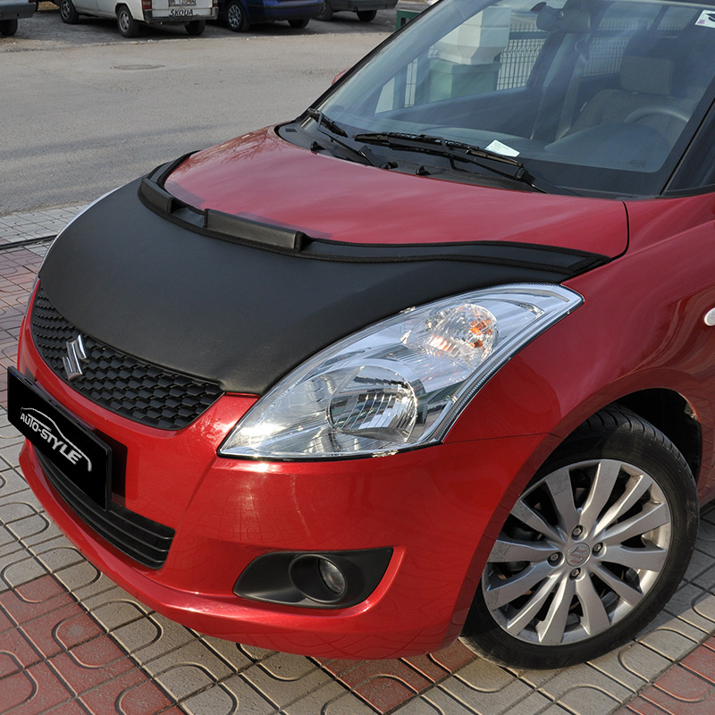 Motorkapsteenslaghoes  Suzuki Swift MK7 2010- zwart