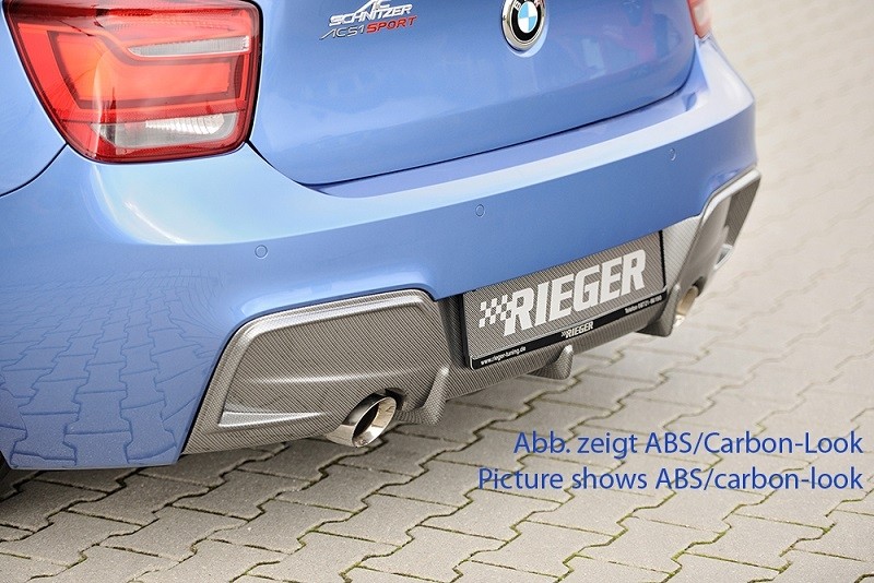 Achterbumper Diffusor Rieger BMW 1-Serie F20/F21 M-tech