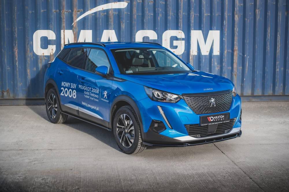 Zijskirts Peugeot 2008 MK2 19-.. Glans Zwart