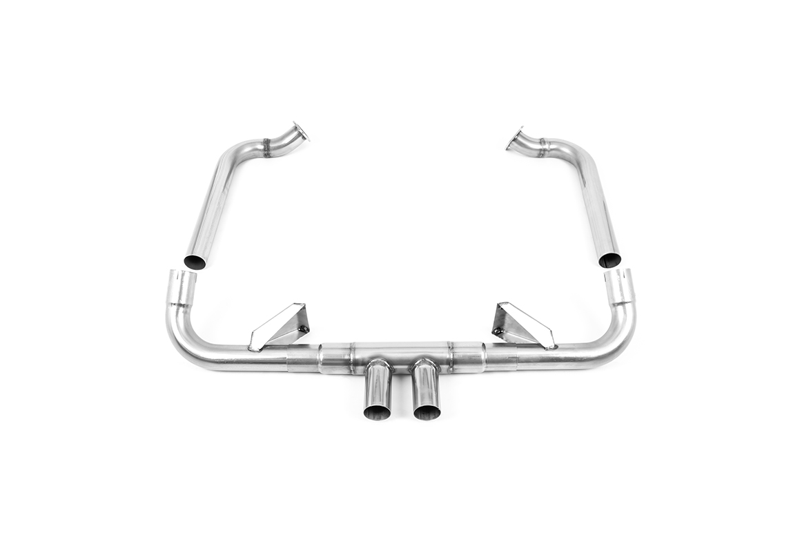 Porsche Cayman 718 GTS 2.5T Rear Silencer Delete System with Titanium GT-100 Trim