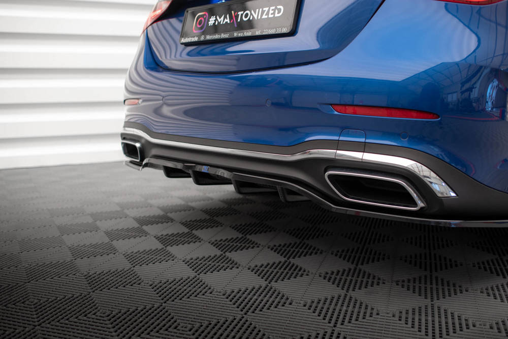 Diffuser Mercedes C Klasse W206 AMG Pakket Maxton Glans Zwart