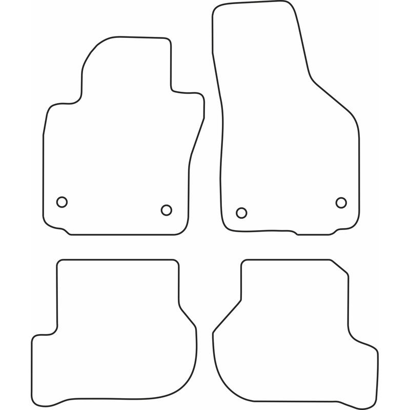 Automatten Velours  Seat Leon 2009-