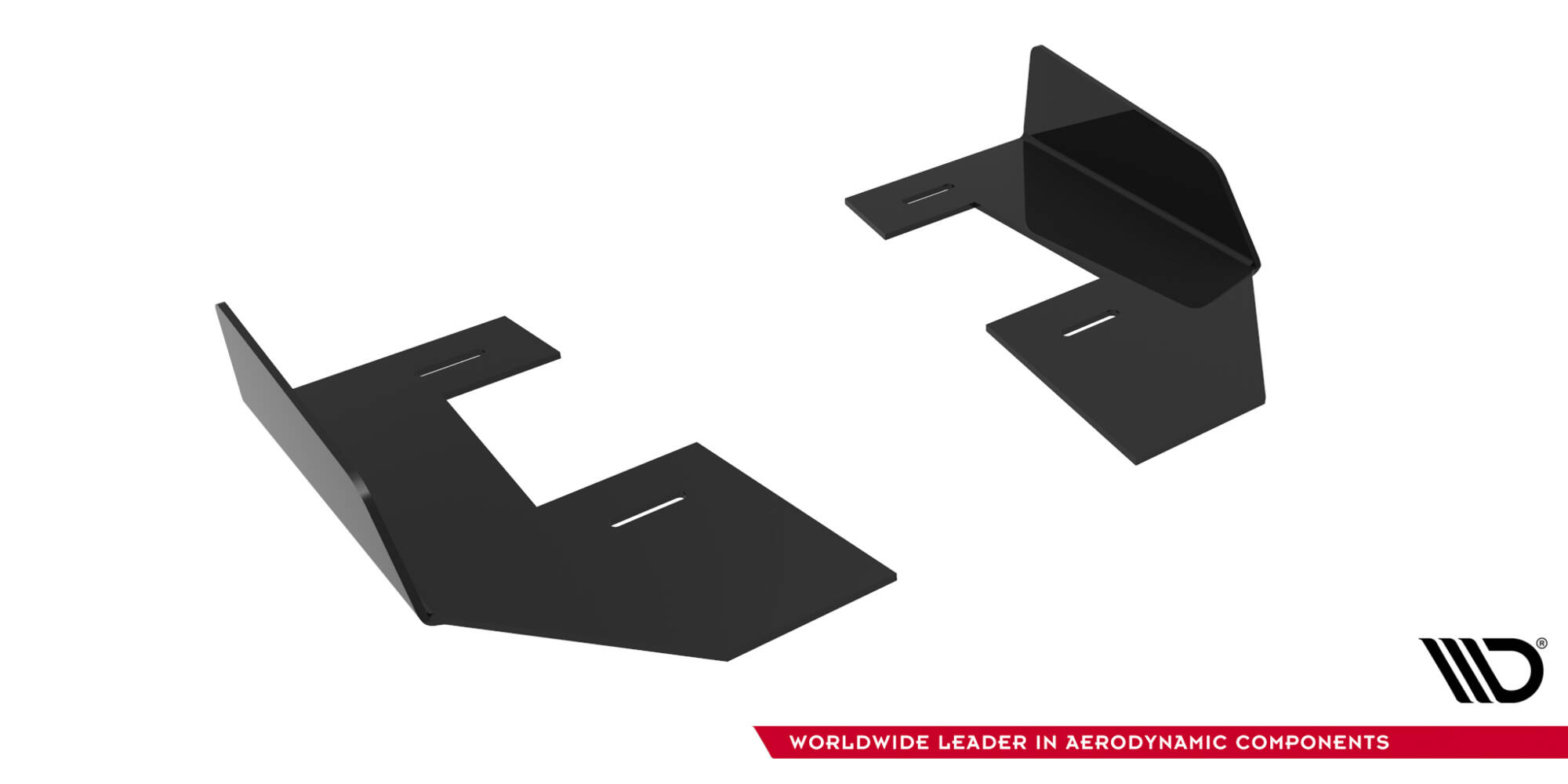 Street Pro Achterzij Flaps Mitsubishi Lancer EVO X Maxton Glanzend zwart