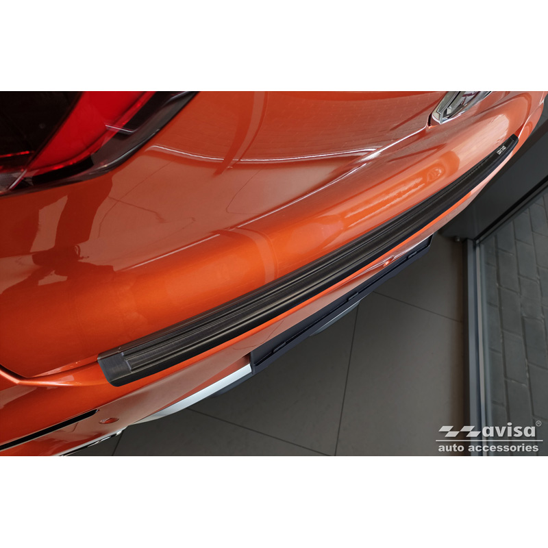 Zwart RVS Achterbumperprotector  MG ZS FL 2019-2024 'British Flag'