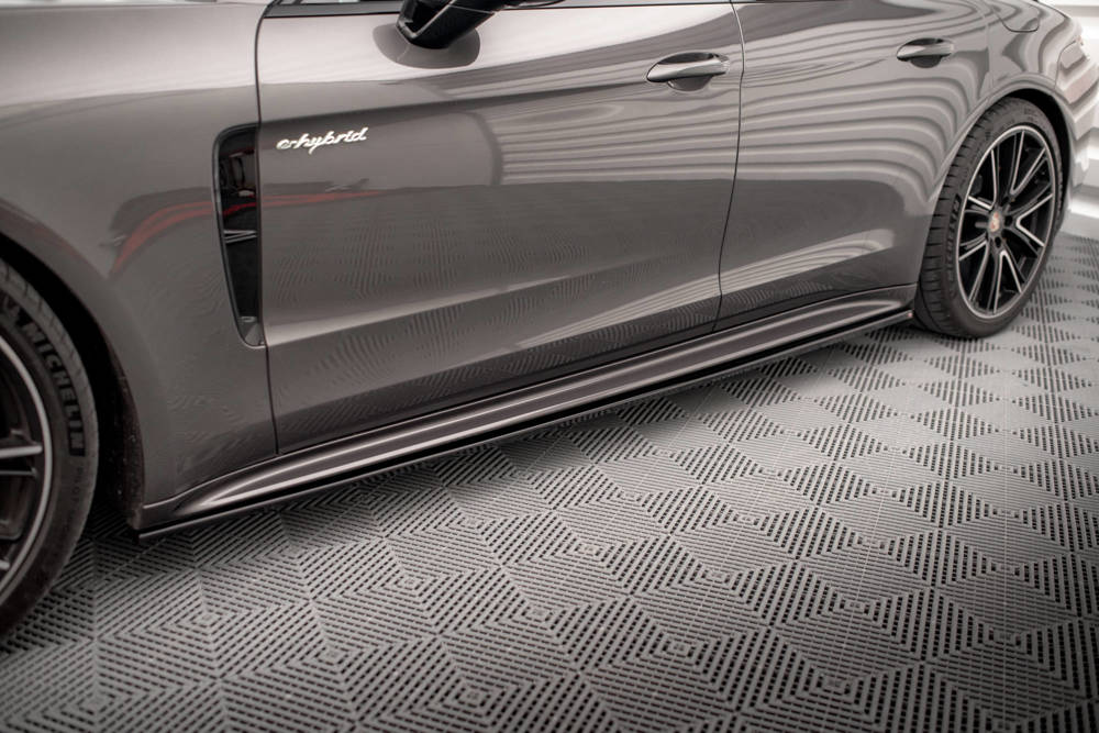 Zijskirts Porsche Panamera E-Hybrid 971 Maxton Glans Zwart