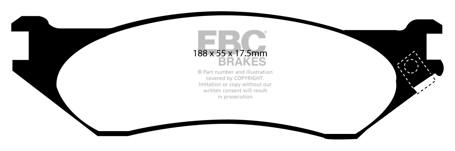 EBC Brakes FORD Expedition 4.6 2000-2001 Remblokken voorzijde