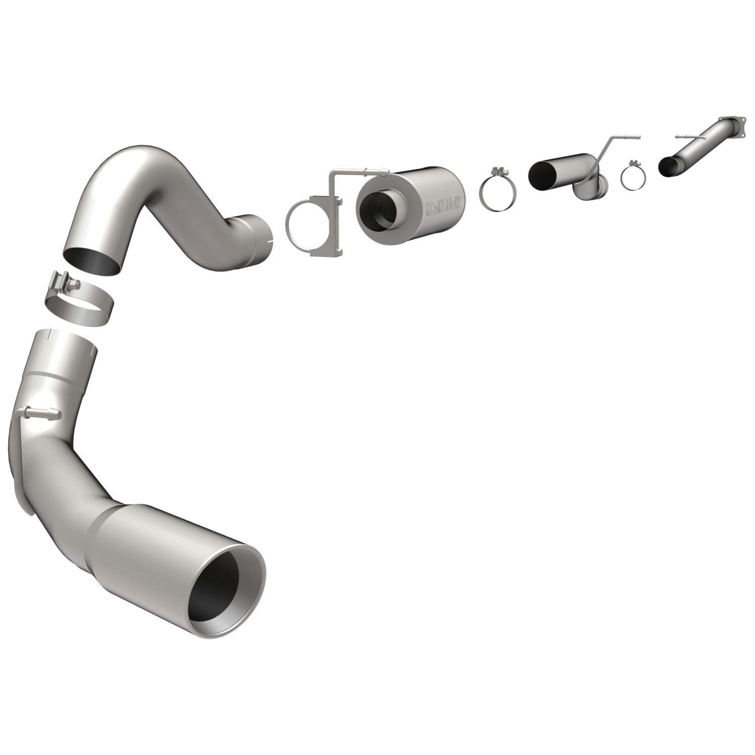 Gm Sys DP/B 04.5- GM Duramax EC/LB Magnaflow Cat-Back