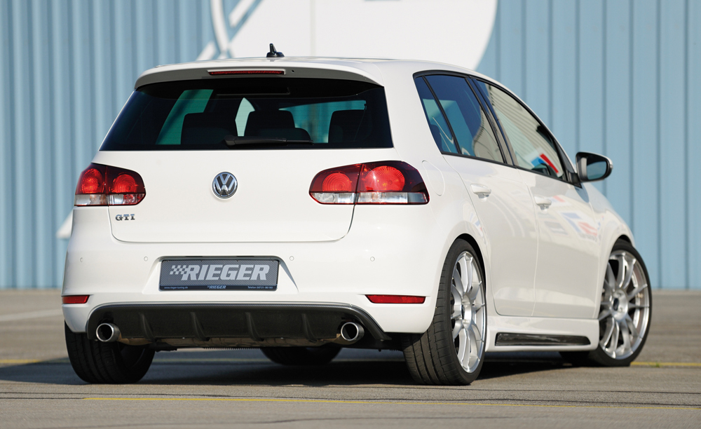 Diffuser Volkswagen Golf 6 GTI GTD Rieger Carbon Look
