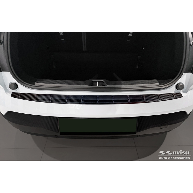 Echt 3D Carbon Achterbumperprotector  Volvo EX30 2023- 'Ribs'