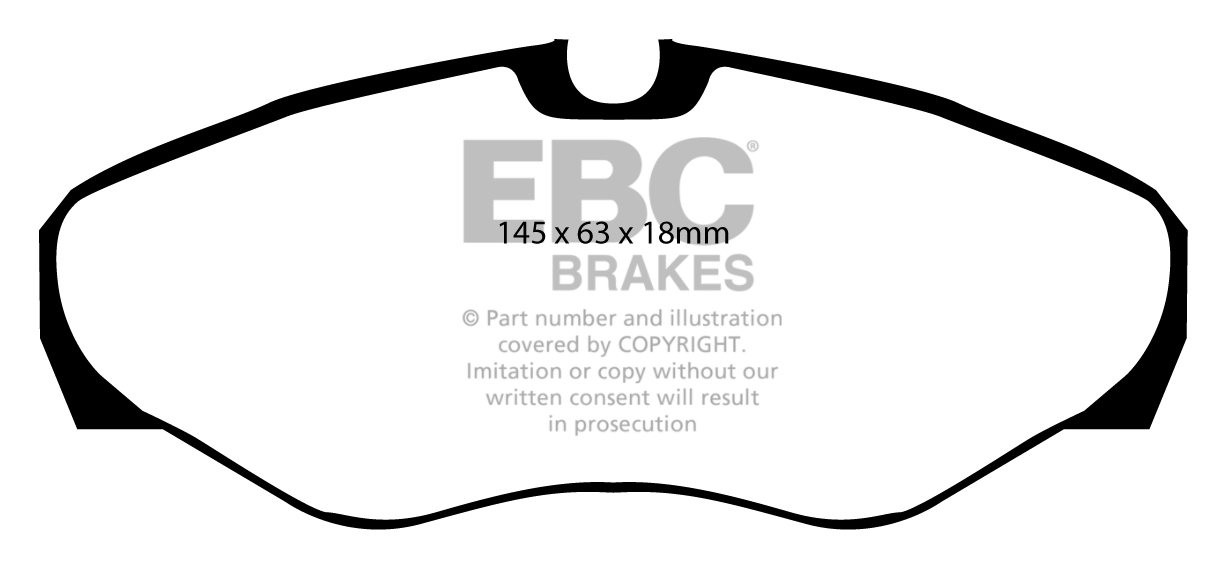 EBC Brakes OPEL Vivaro 2.0 TD 2006-.. Remblokken voorzijde