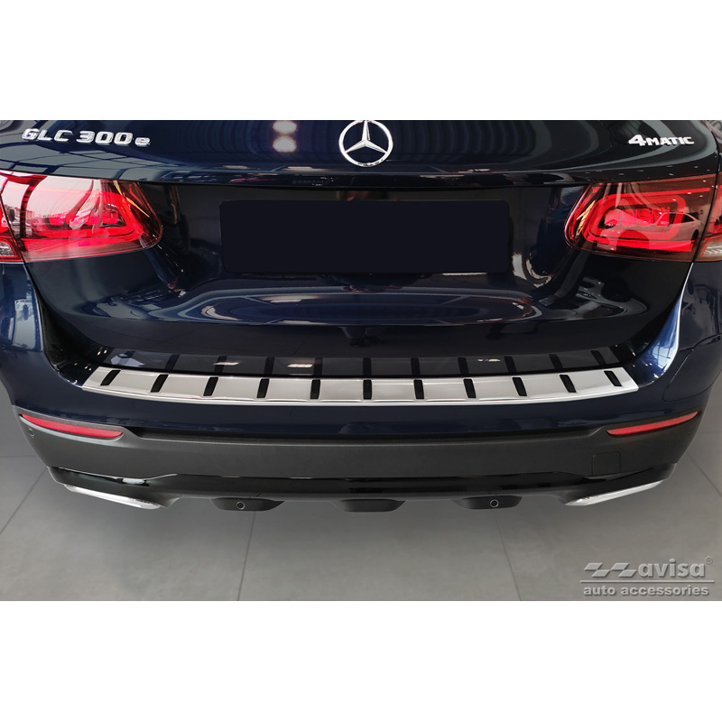 RVS Achterbumperprotector  Mercedes GLC (X253) 2015-2019 & Facelift 2019- 'STRONG EDITION'