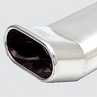 Einddemper Honda CRX Del Sol 1992-1998 RVS eindstuk 145x75mm DTM