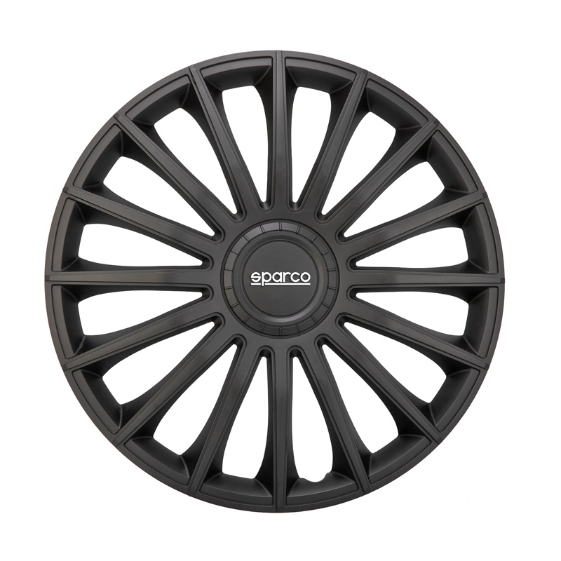 Sparco Wieldoppen Treviso - 14-inch - Zwart - Set van 4 stuks