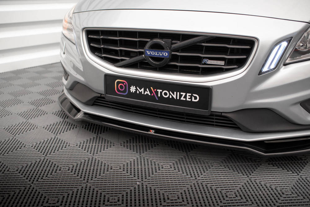 Voorspoiler V.2 Volvo S60 R-Design Maxton Glans Zwart