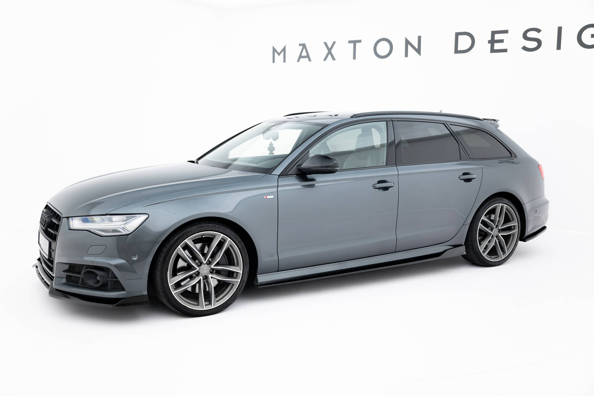 Zijskirts V.2 Audi A6 / A6 C7 S-line/ S6 C7 Facelift Maxton Glanzend zwart
