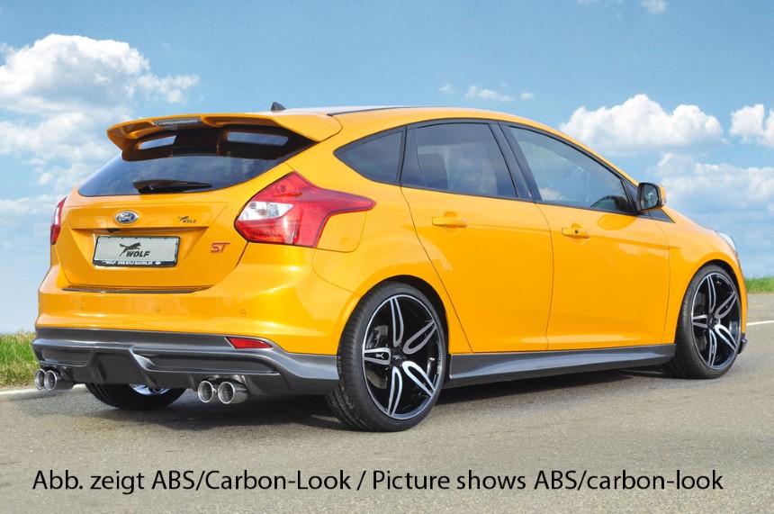 Diffuser Ford Focus 3 ST dubbele uitlaatpijp links + rechts Rieger