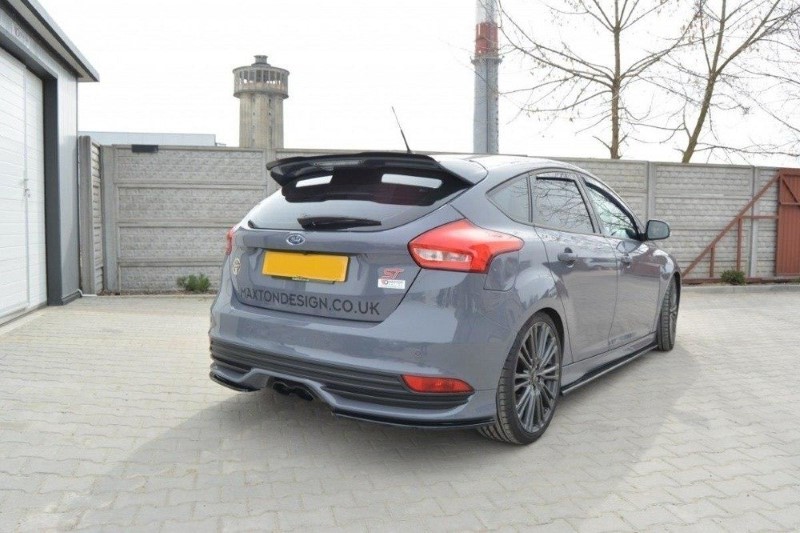 Achterzij Spoilers Ford Focus ST Mk3 FL V.2 Glanzend Zwart