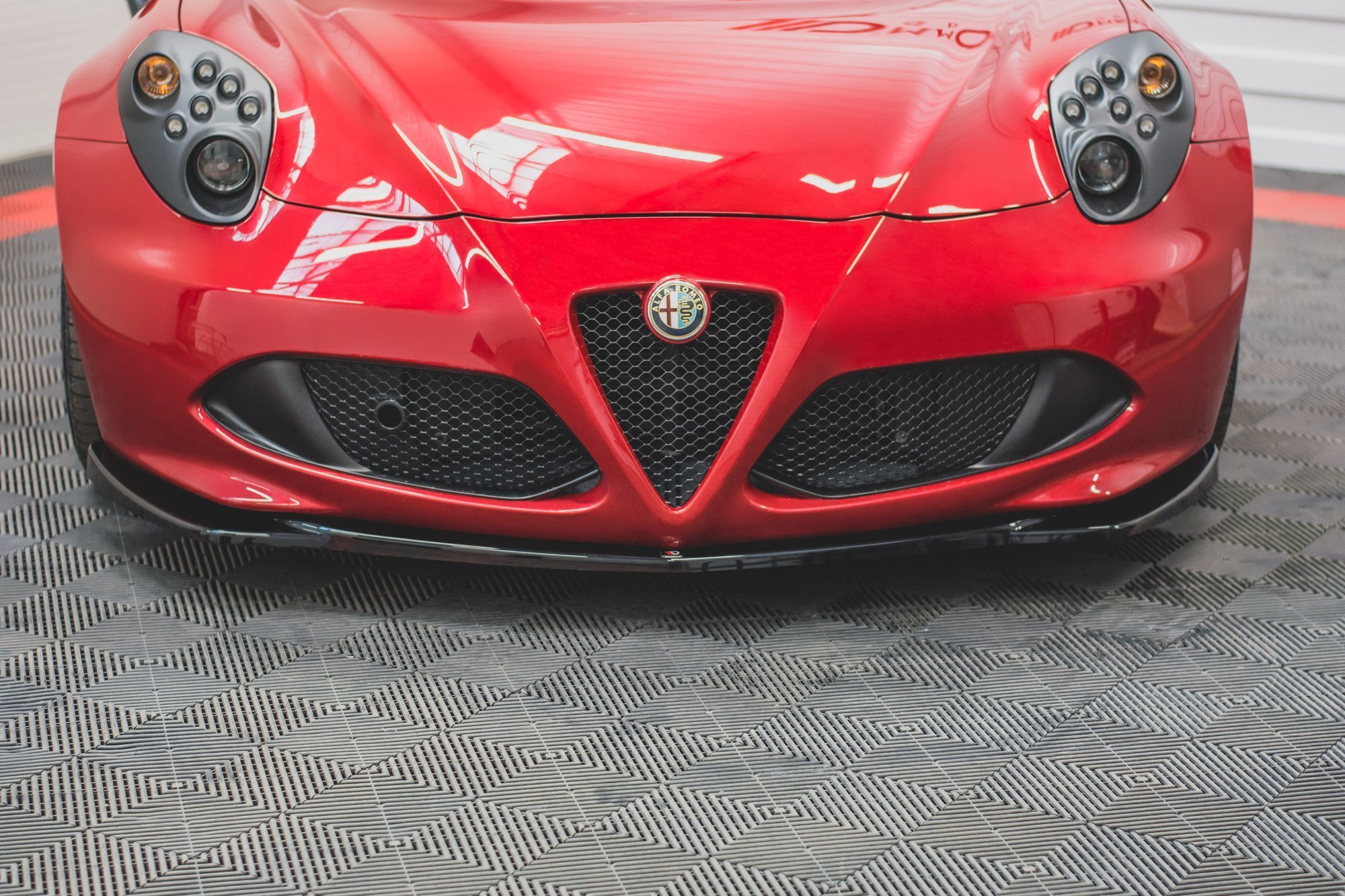Voorspoiler Alfa Romeo 4C Maxton Glans Zwart
