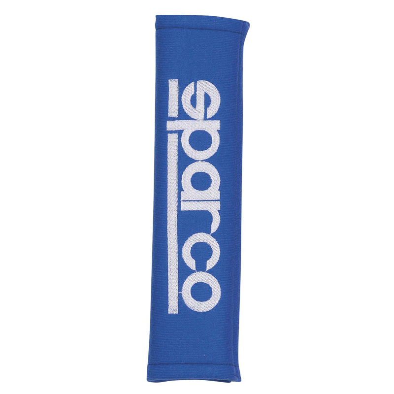 Sparco Gordelhoezen GT - Blauw + Logo - 2 stuks