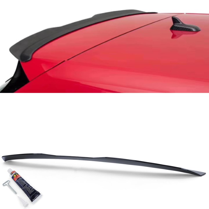 Dakspoiler Opzetstuk VW Polo 6R 6C 09-17 Glans Zwart
