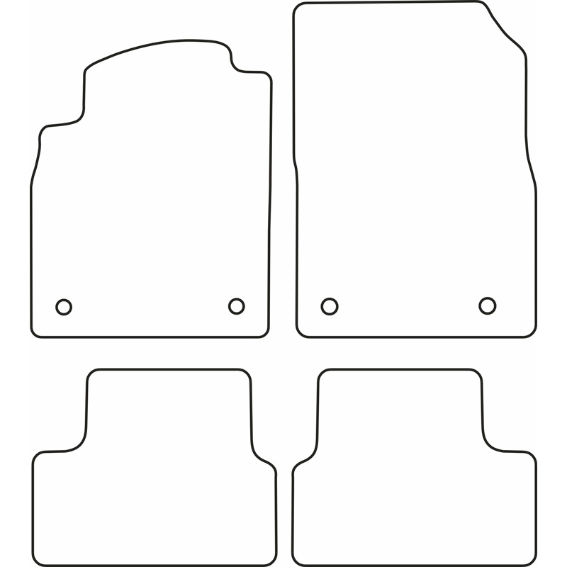 Automatten Velours  Opel Astra J & Cascada 2009-