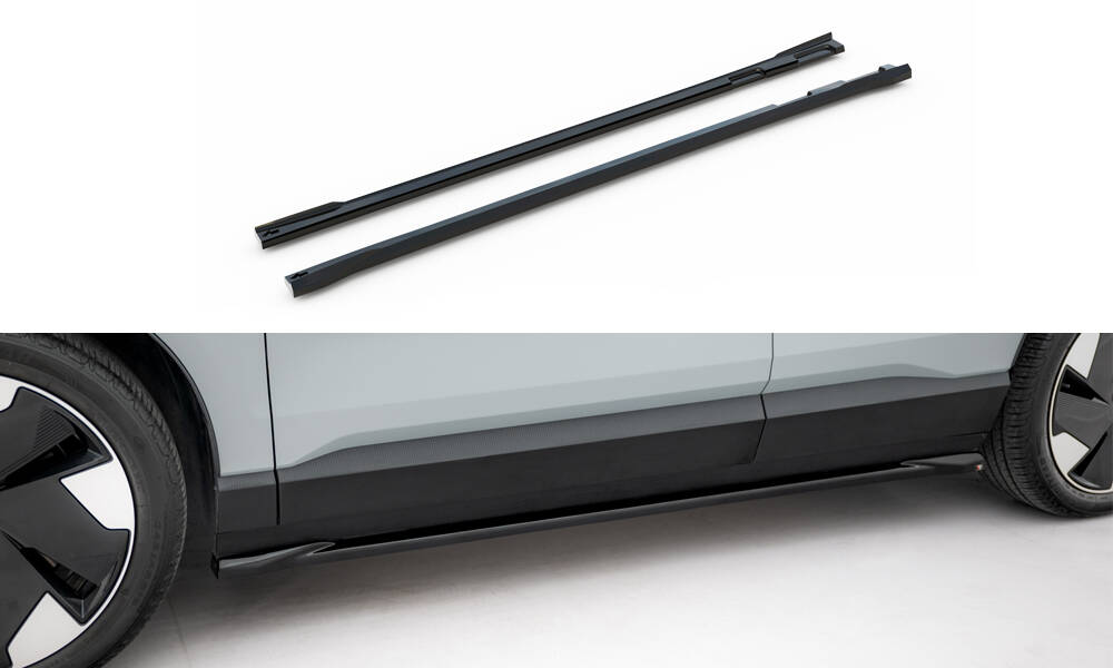 Zijskirts Volvo EX30 MK1 Maxton Glanzend zwart