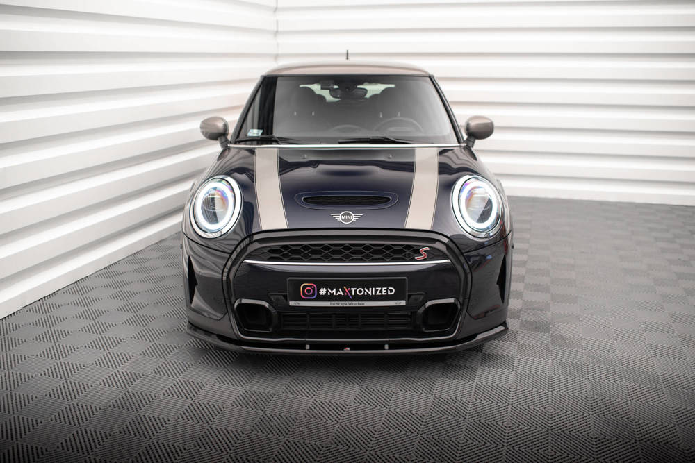Voorspoiler V.1 Mini Cooper S F56 Facelift 2022 -  Maxton Glans Zwart