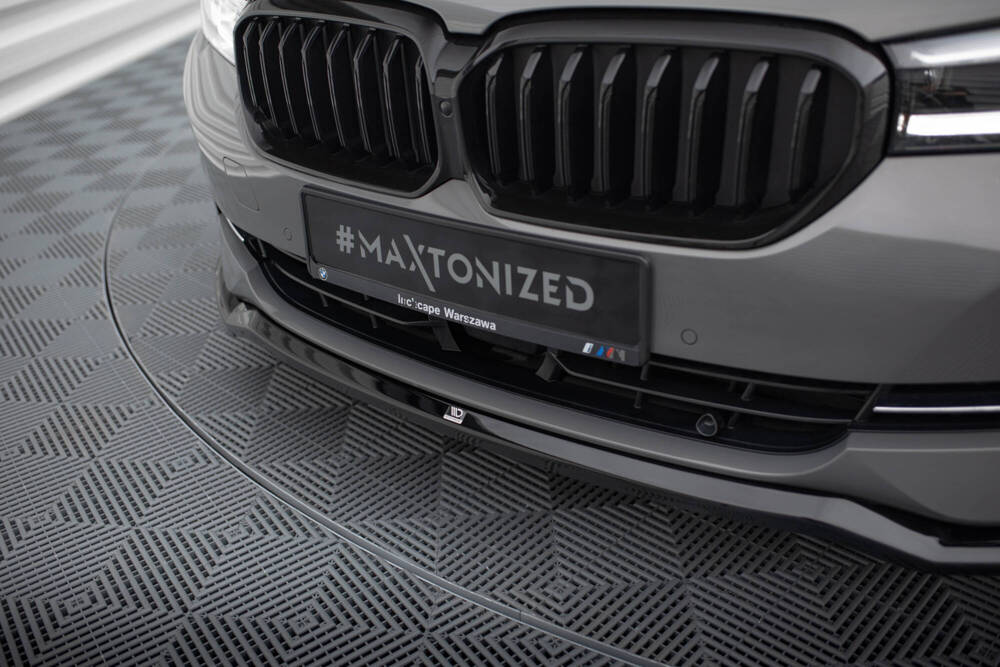 Voorspoiler V.2 BMW 5 Serie FL Maxton Glans Zwart