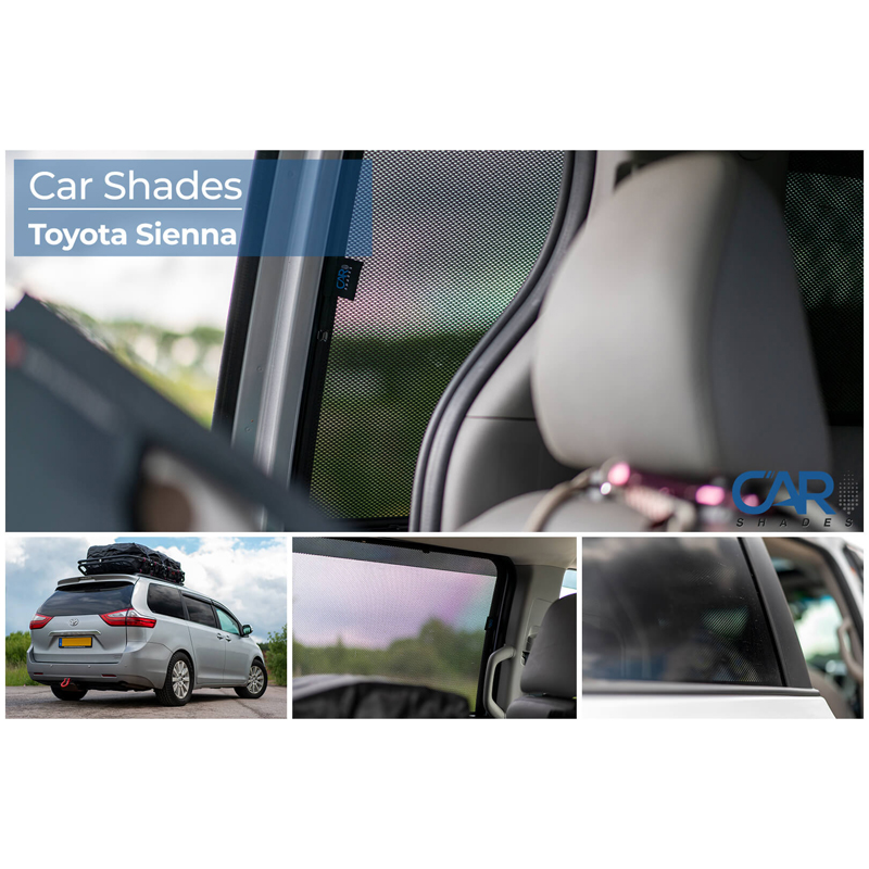 Set Car Shades (achterportieren)  Toyota Sienna (XL30) 2011-2020 (2-delig)
