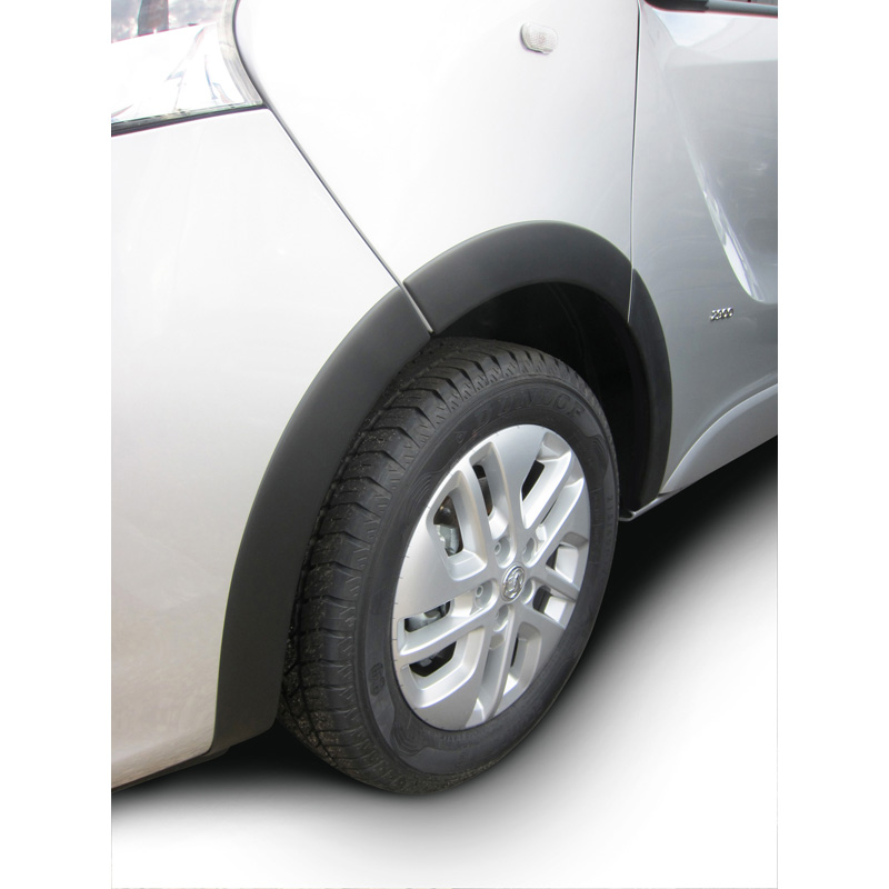 RGM Spatbordverbreders  Opel Vivaro 2014-2019 Lange wielbasis - Zwart