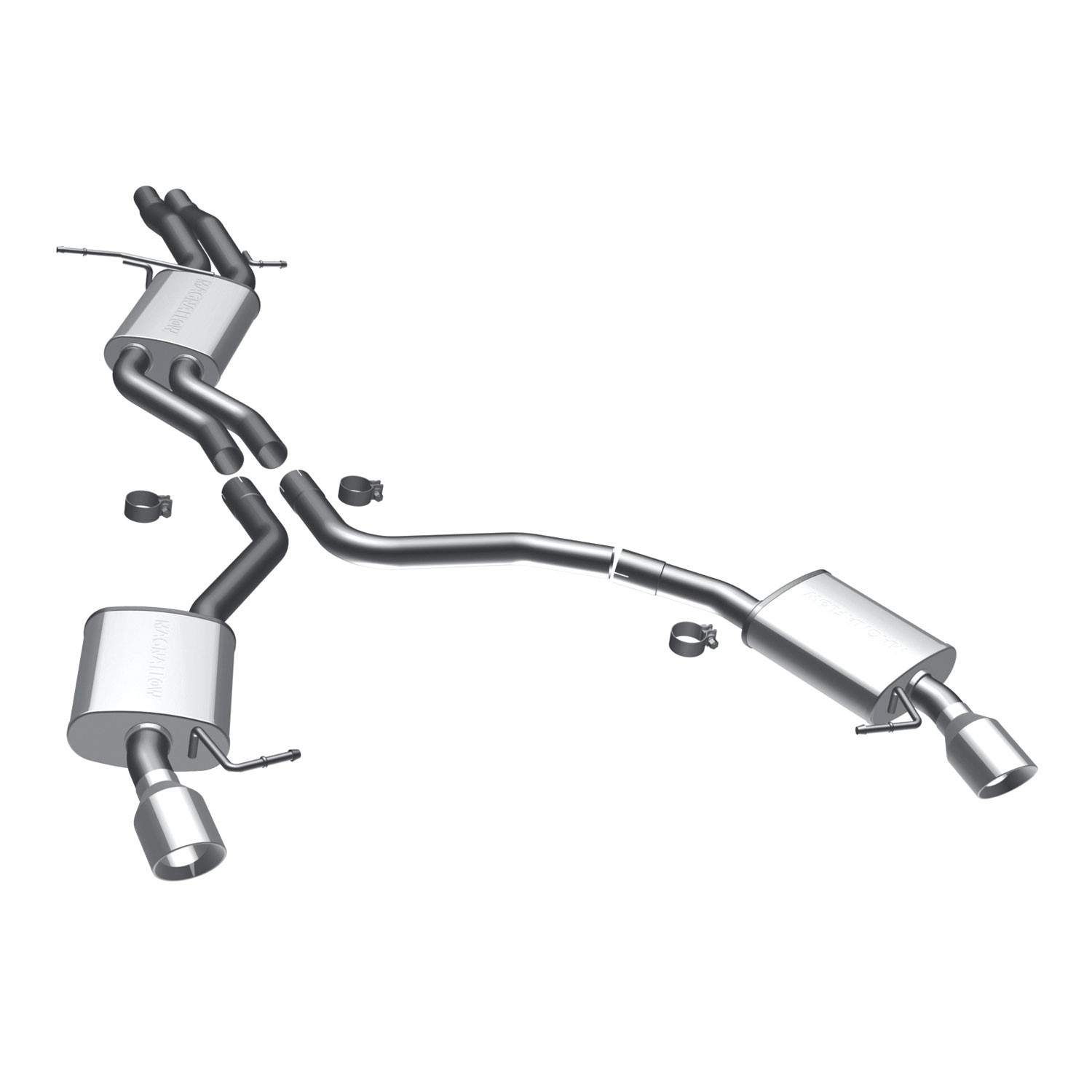 Audi Cat-Back 08-09 Audi A4 B8 3.2L Quattro Magnaflow Cat-Back