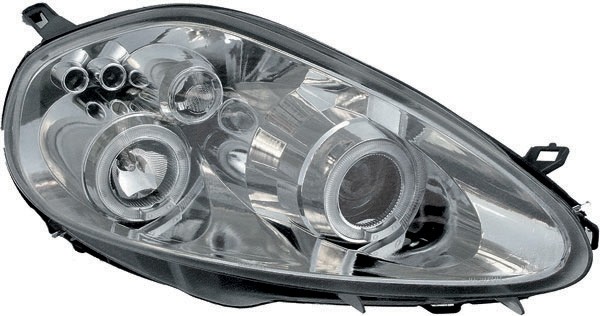 Koplampen Fiat Grande Punto 05-10 Angel Eyes Chroom