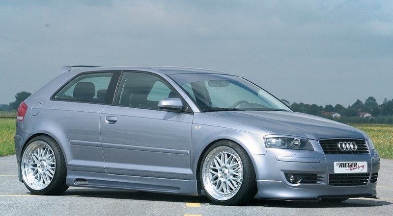 Spoilerzwaard Carbon-look Voor Voorspoiler Audi A3 8P Facelift AB