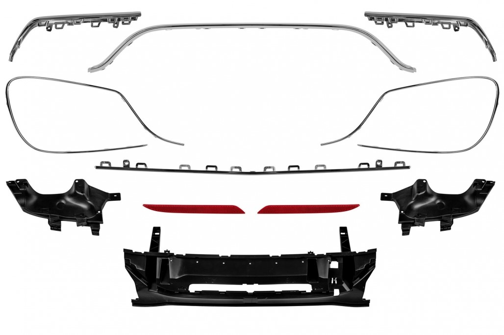 Bodykit Bumper set W222 S63 AMG look Facelift Black