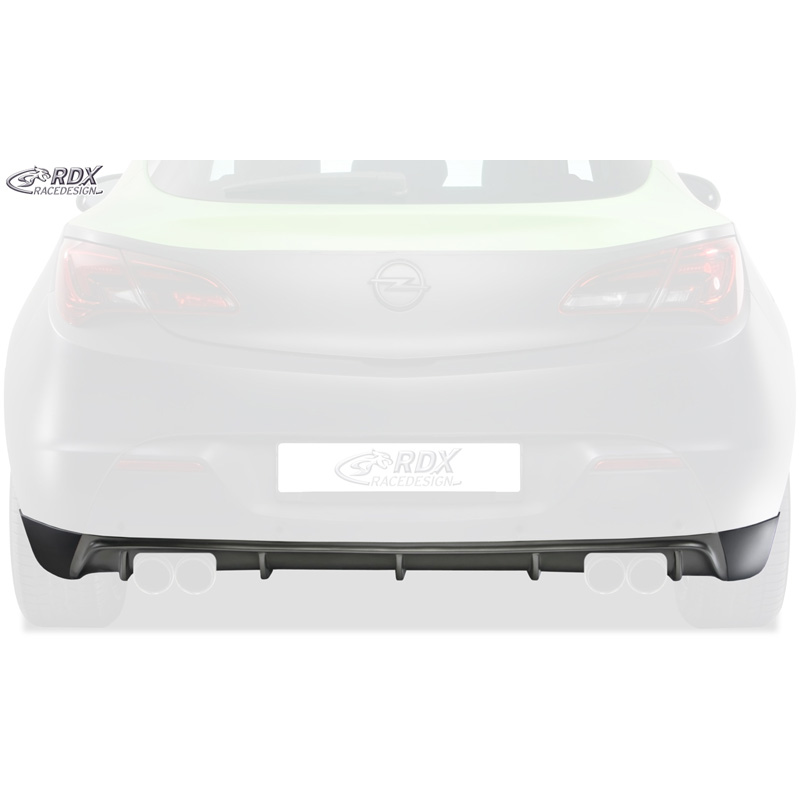 Achterskirt 'Diffusor'  Opel Astra J GTC 2009-2015 excl. OPC (tbv dubbele uitlaat) (PUR)