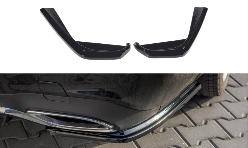 Achter zijskirts Mercedes E43 AMG/AMG-Line W213 Maxton Design glans zwart