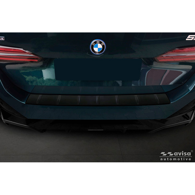 Avisa RVS Achterbumperprotector  BMW 5 Serie Touring (G61) 2024- incl. M-Sport - Matzwart