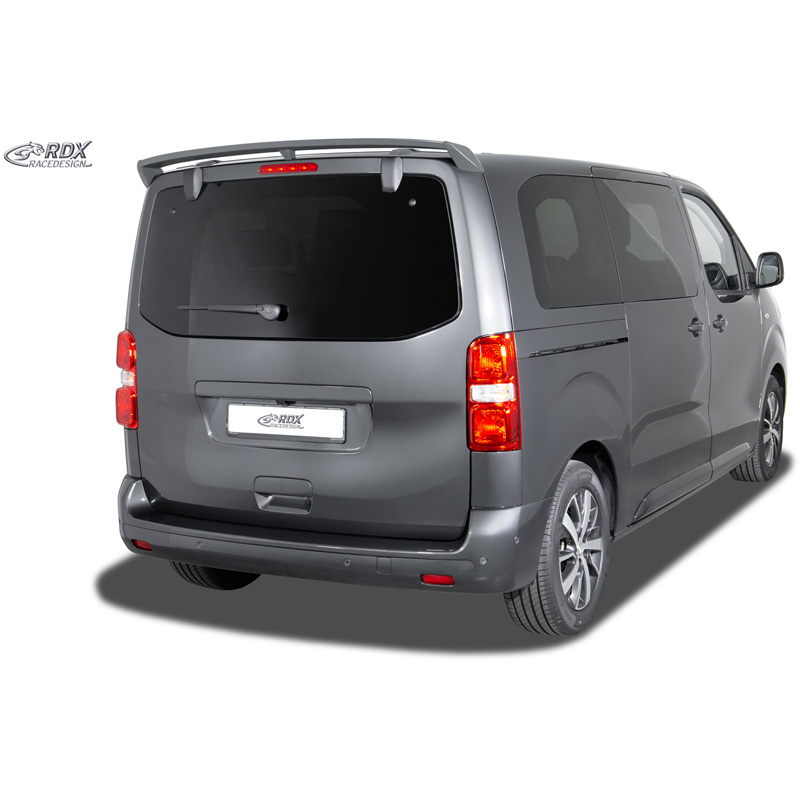 RDX Racedesign Dakspoiler  Citroën Jumpy/Dispatch/Spacetourer & Peugeot Expert III/Traveller & Toyota Proace 2016- & Opel Vivaro C/Zafira Life 2019- & Fiat Scudo/Ulysse 2022- (modellen met achterklep) (PU)
