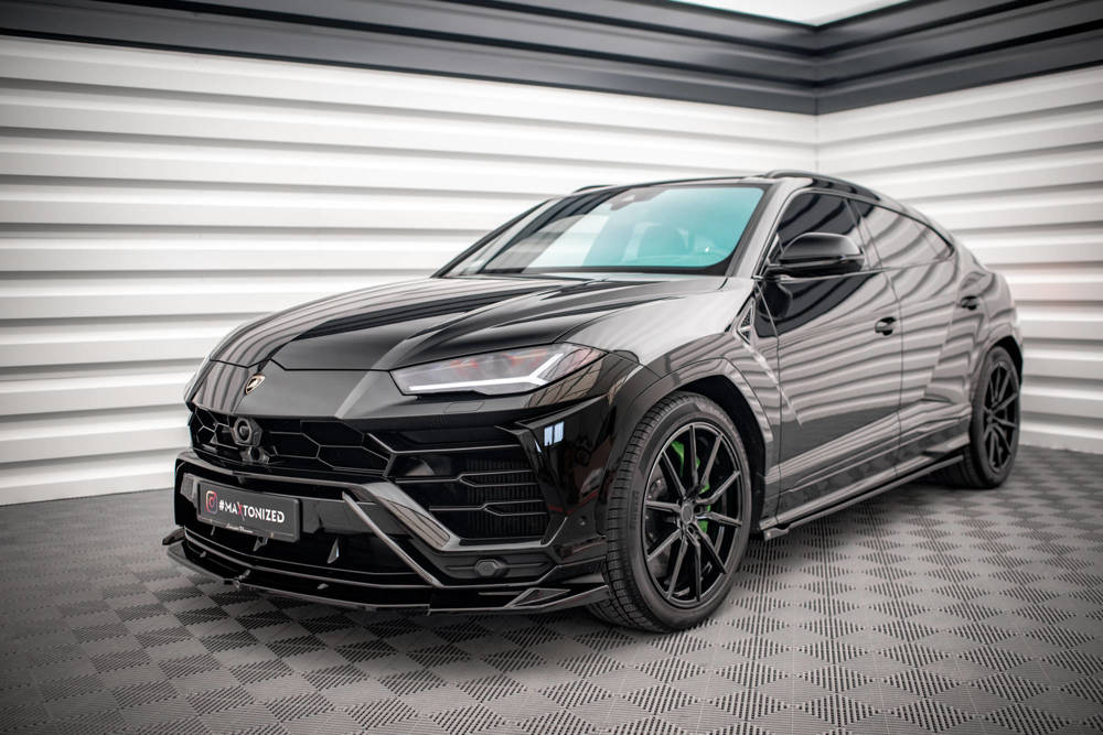 Voorspoiler V.1 Lamborghini Urus Maxton Glans Zwart