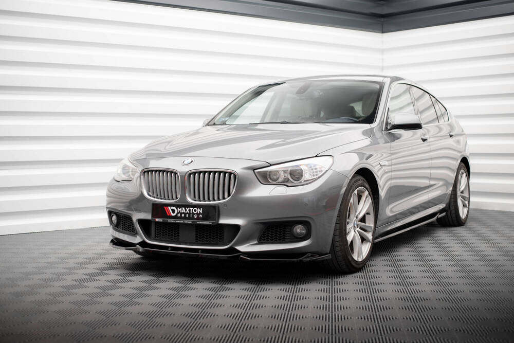 Voorspoiler BMW 5 GT M Pakket F07 Maxton Glans Zwart