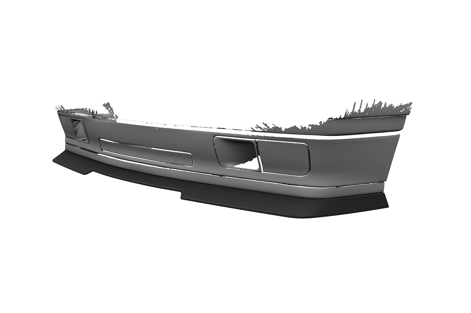 Voorspoiler BMW 3er E30 Coupe glans zwart