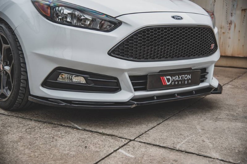 Voorspoiler Ford Focus ST Mk3 FL V.5 Glanzend Zwart