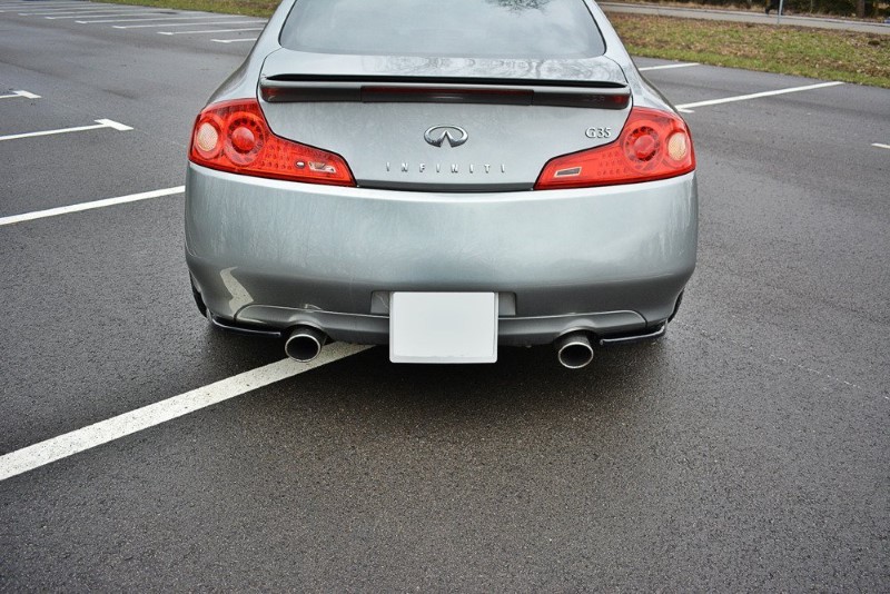 Achterzij Spoilers Infiniti G35 Coupe Glanzend Zwart