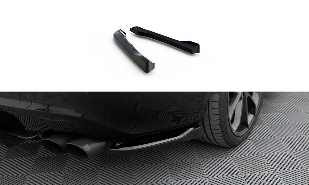 Zijdiffusers Audi A5 S-Line / S5 Coupe / Cabrio Maxton Glans Zwart