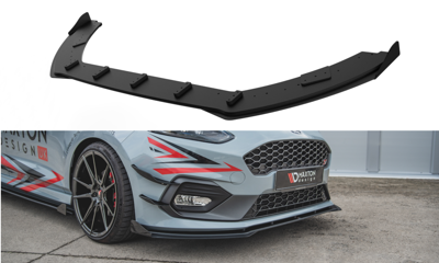 Racing Voorspoiler Ford Fiesta Mk8 ST / ST-Line Glans Zwart