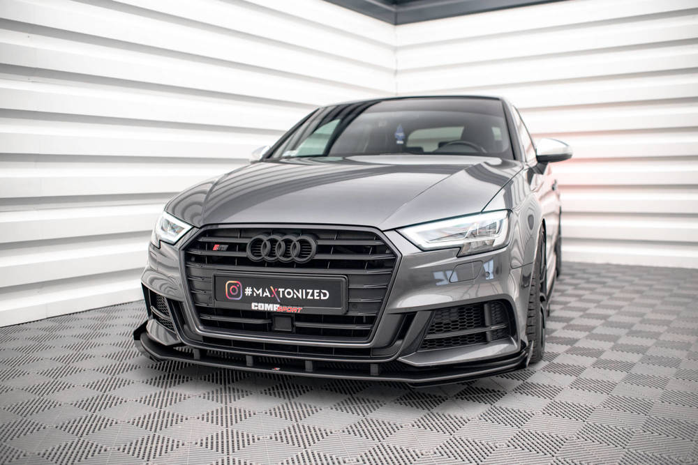 Voorspoiler met Canards Street Pro Audi S3 Sportback 8V FL Maxton