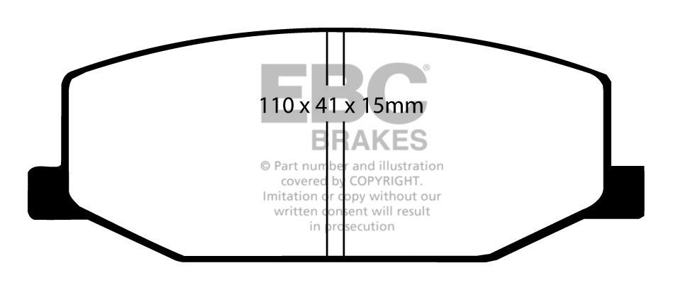 EBC Brakes SUZUKI Jeep 1.3 (SJ413) 88-91 Remblokken voorzijde