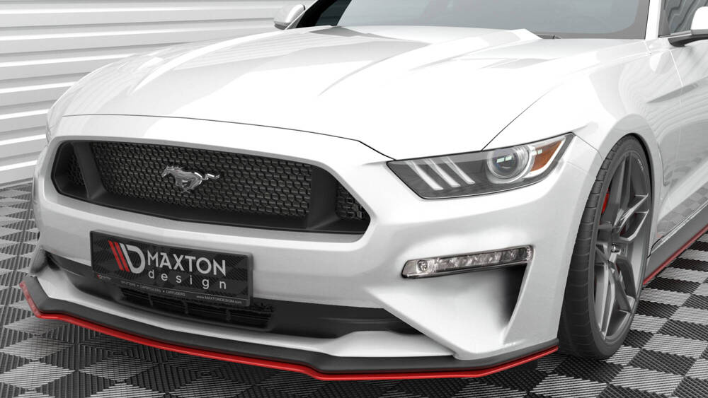 Voorspoiler Ford Mustang Mk. 6 Facelift Glanzend Rood