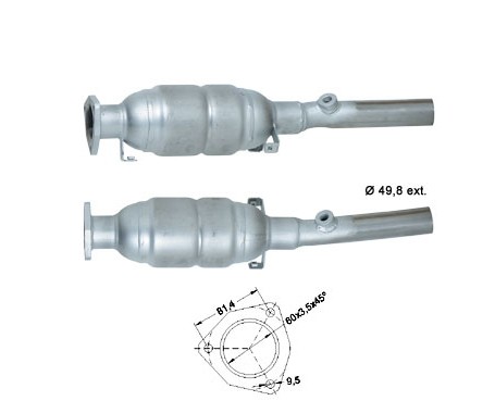 VW NEW BEETLE 1.4i 16V 1390 cc 55 Kw / 75 cv BCA Magnaflow CAT B