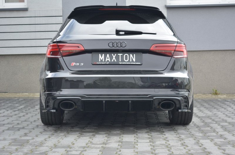 Achter Aanzet Audi RS3 8V FL Sportback Glanzend Zwart